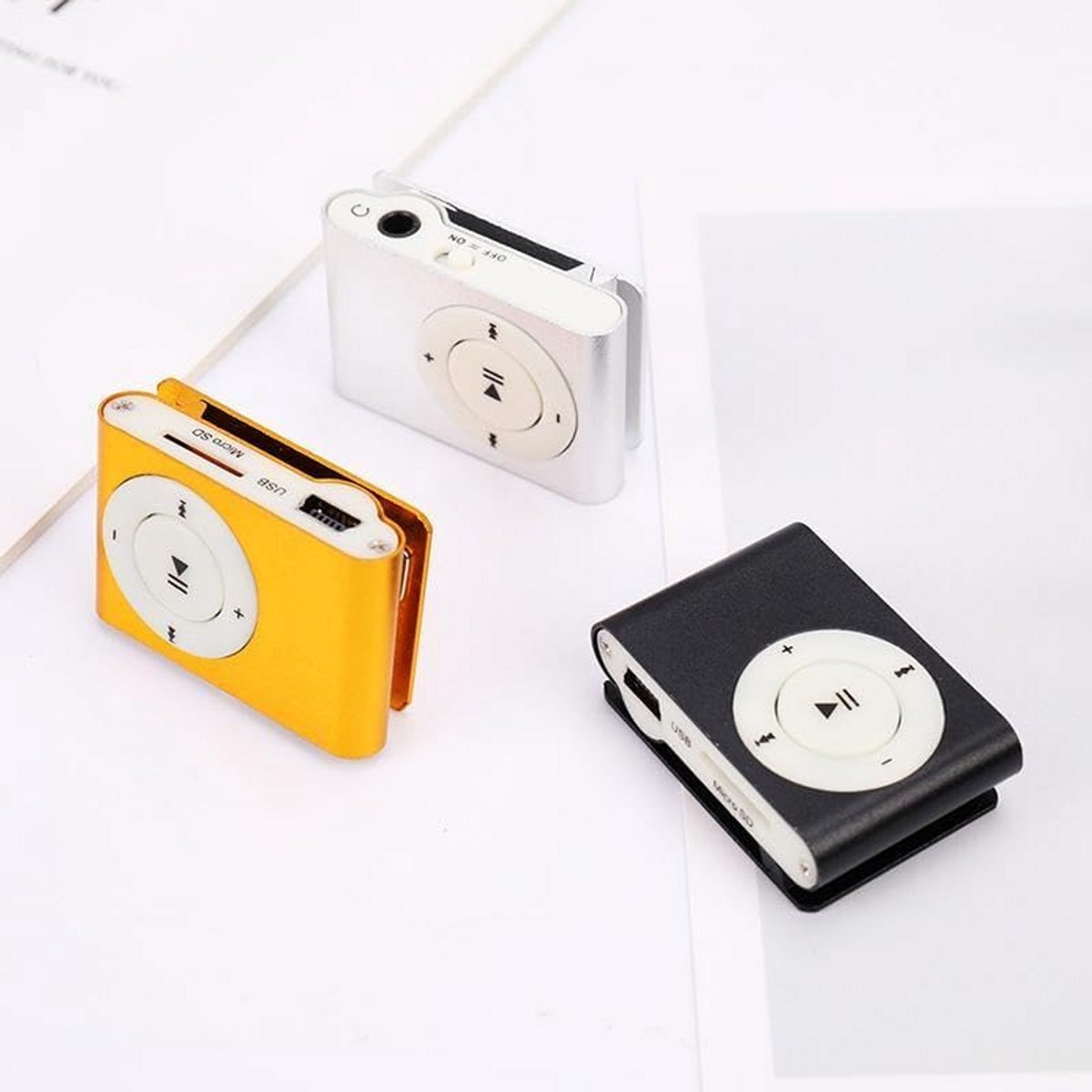 Mini MP3 Speler met Clip - Compact Draagbaar Muziekspeler voor Sport en Reizen