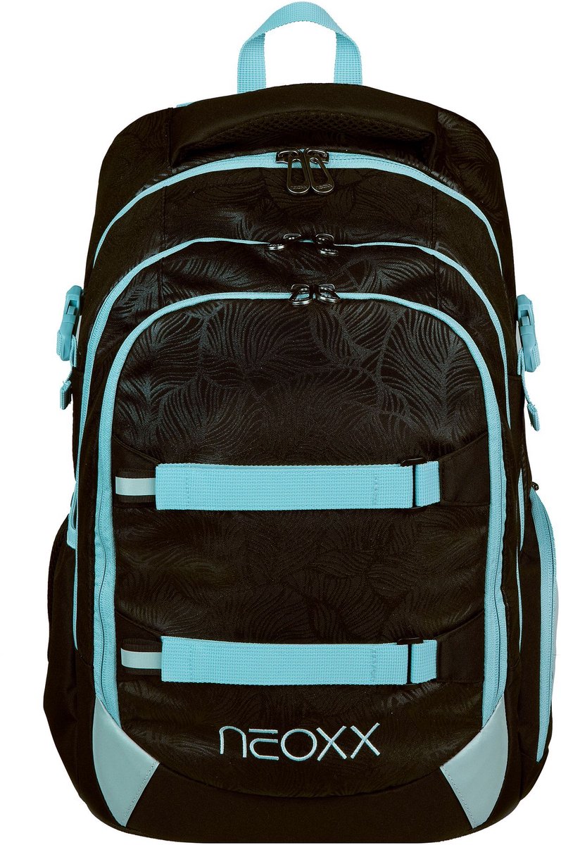 neoxx Schoolrugzak met laptopvak Active Pro School Backpack Queen Of The Nite Zwart