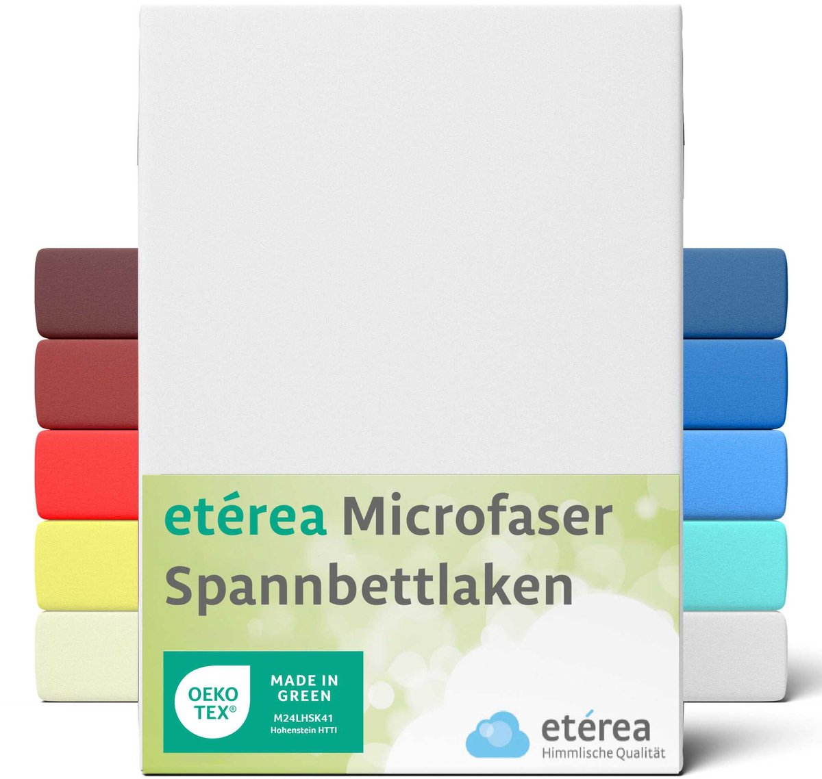 etérea Microvezel Jersey Hoeslaken 60x120-70x140 cm Wit