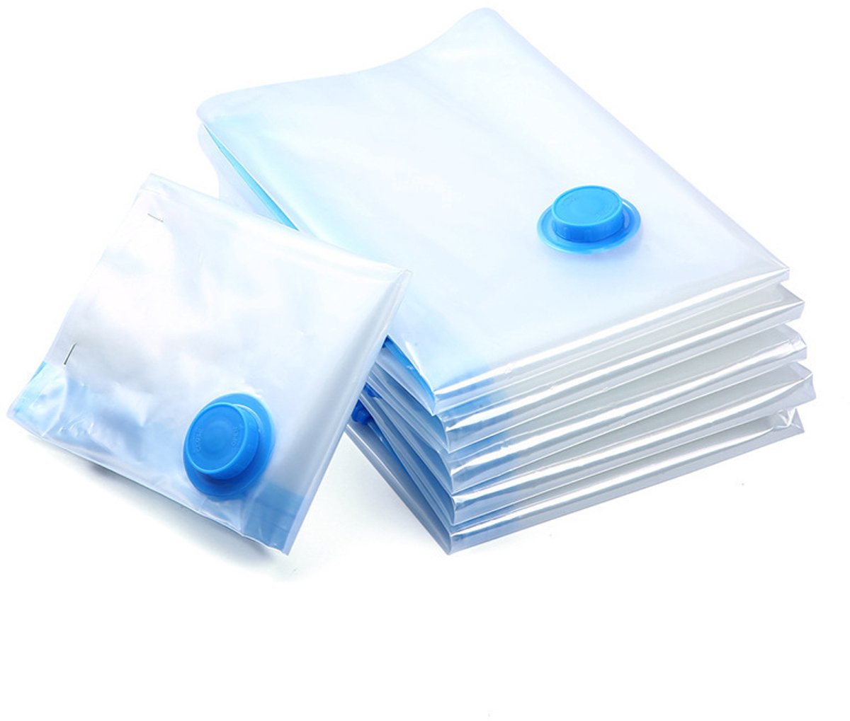 5 stuks ruimtebesparende vacuümzakken, kleine compressiezakken met ritssluiting, vacuümzak