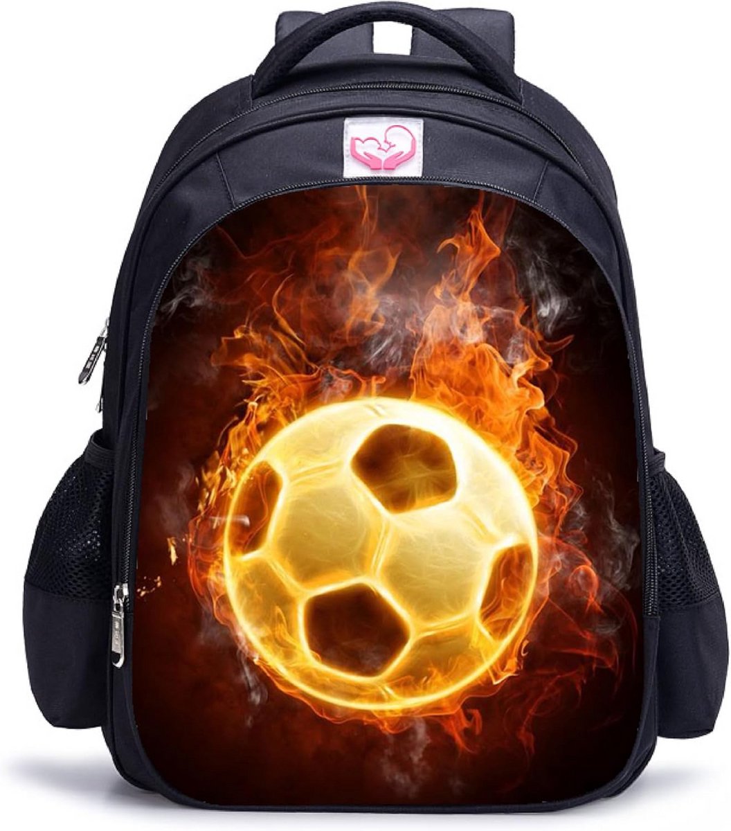 Grote 3D Voetbal Kinderrugzak voor School, Sport & Reizen