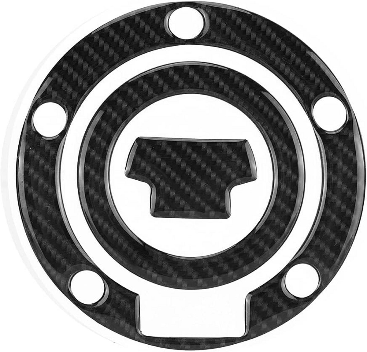 Koolstofvezel Tankpad Sticker voor Motorfiets - Universele Antislip Tankbeschermer