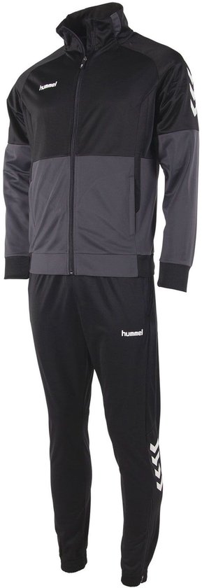 Hummel Authentic Polyesterpak Kinderen - Zwart / Antraciet | Maat: 116