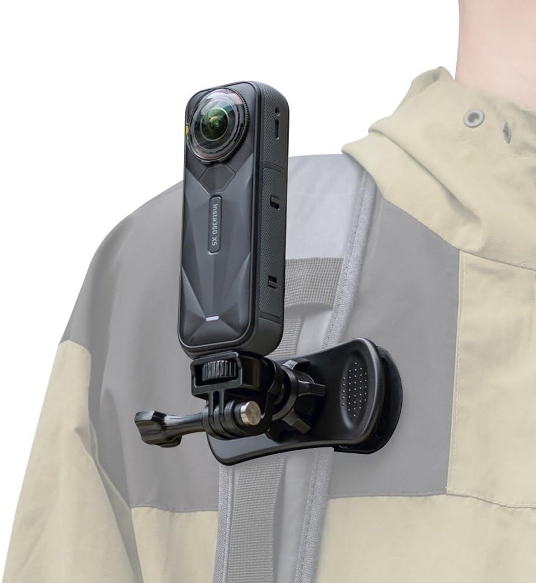 360 Graden Draaibare Schouderband Clip voor Actiecamera's