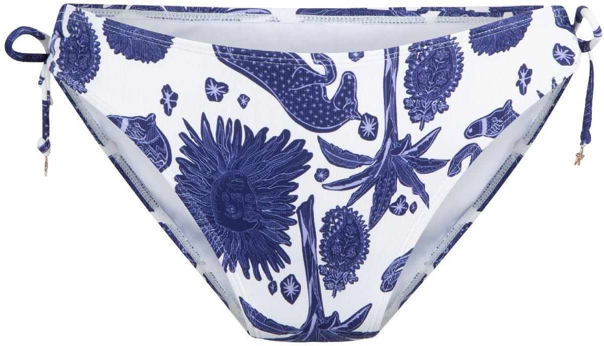 LingaDore Bikini Strikbroekje Blue white print