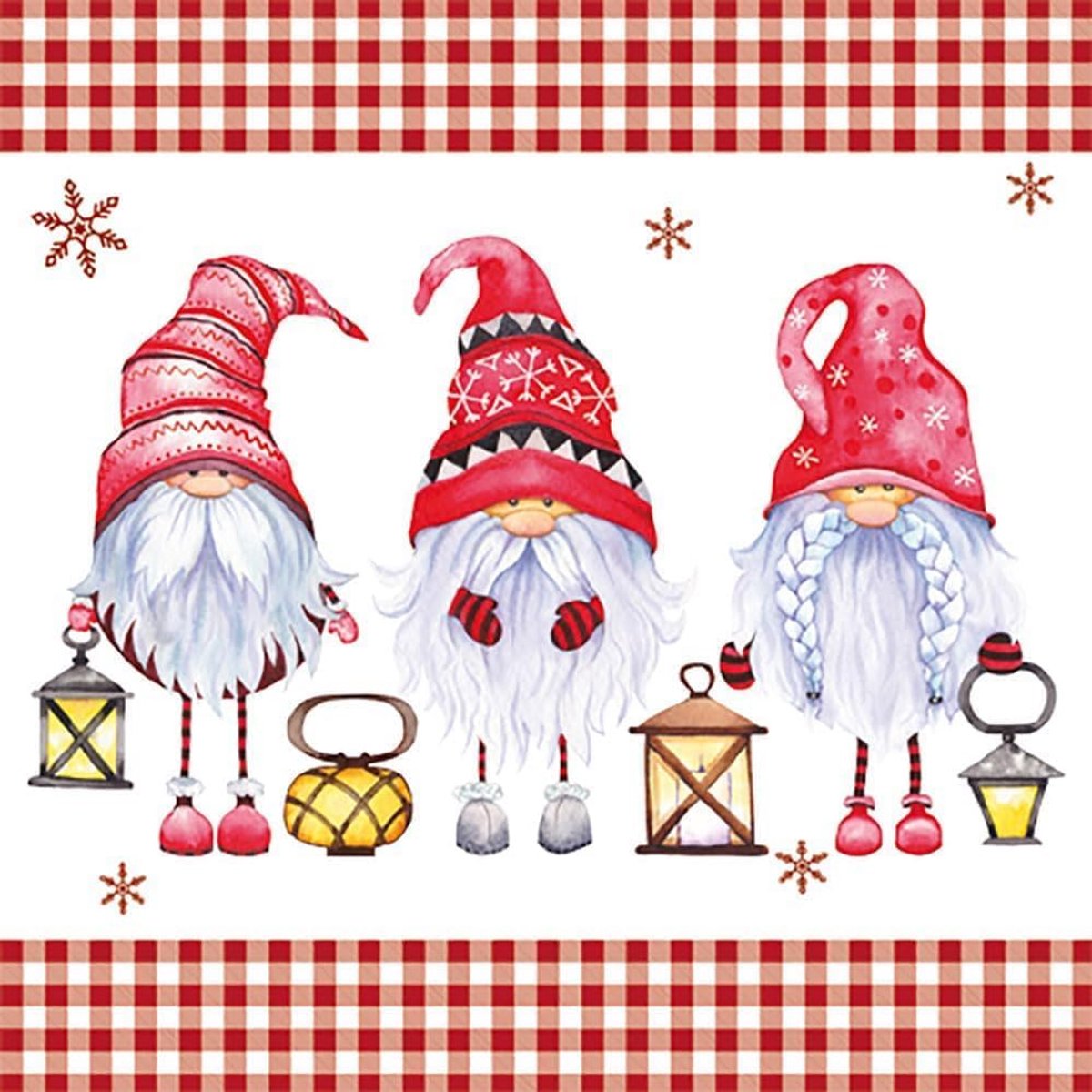 Luxe Kerstservetten 3-laags voor Feestelijke Tafeldecoratie
