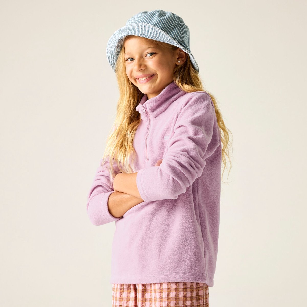 Kids Hot Shot II Halve Ritssluiting Fleece Purper