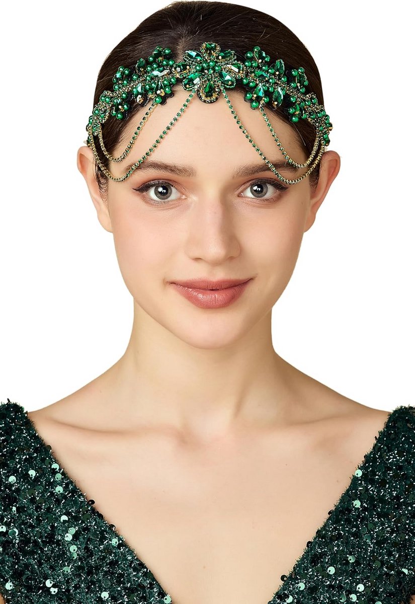 Vintage Hoofdband Stijl Jaren '20 Strass Haaraccessoire voor Feest en Bruiloft