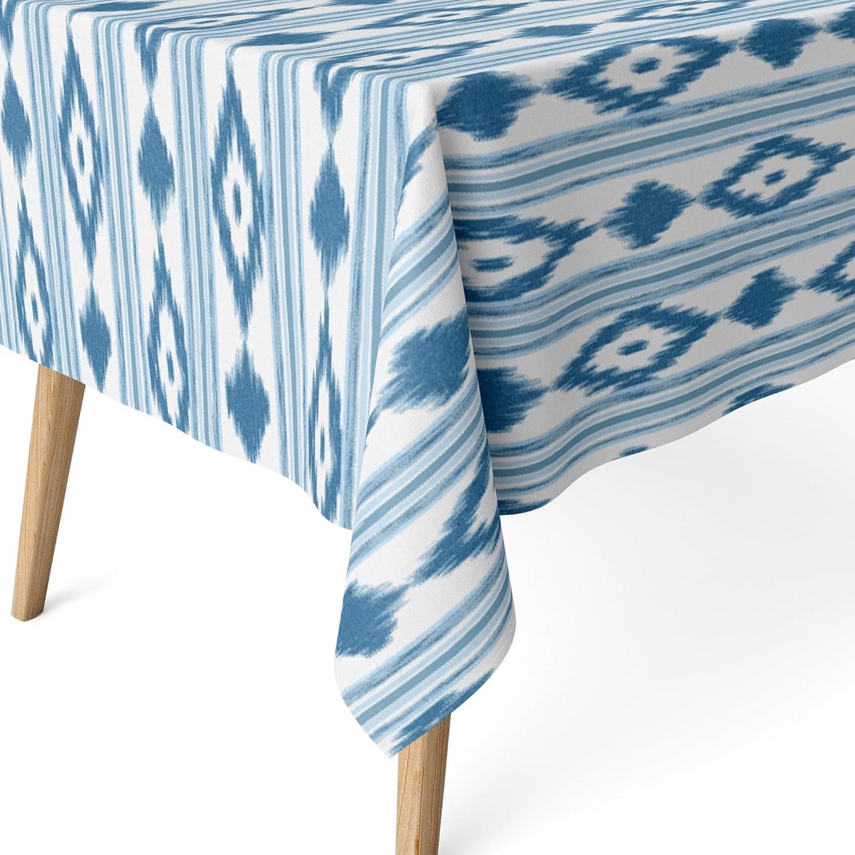 Waterdicht en Vlekafstotend Tafelkleed Hars Coating Blauw 140 x 140 cm
