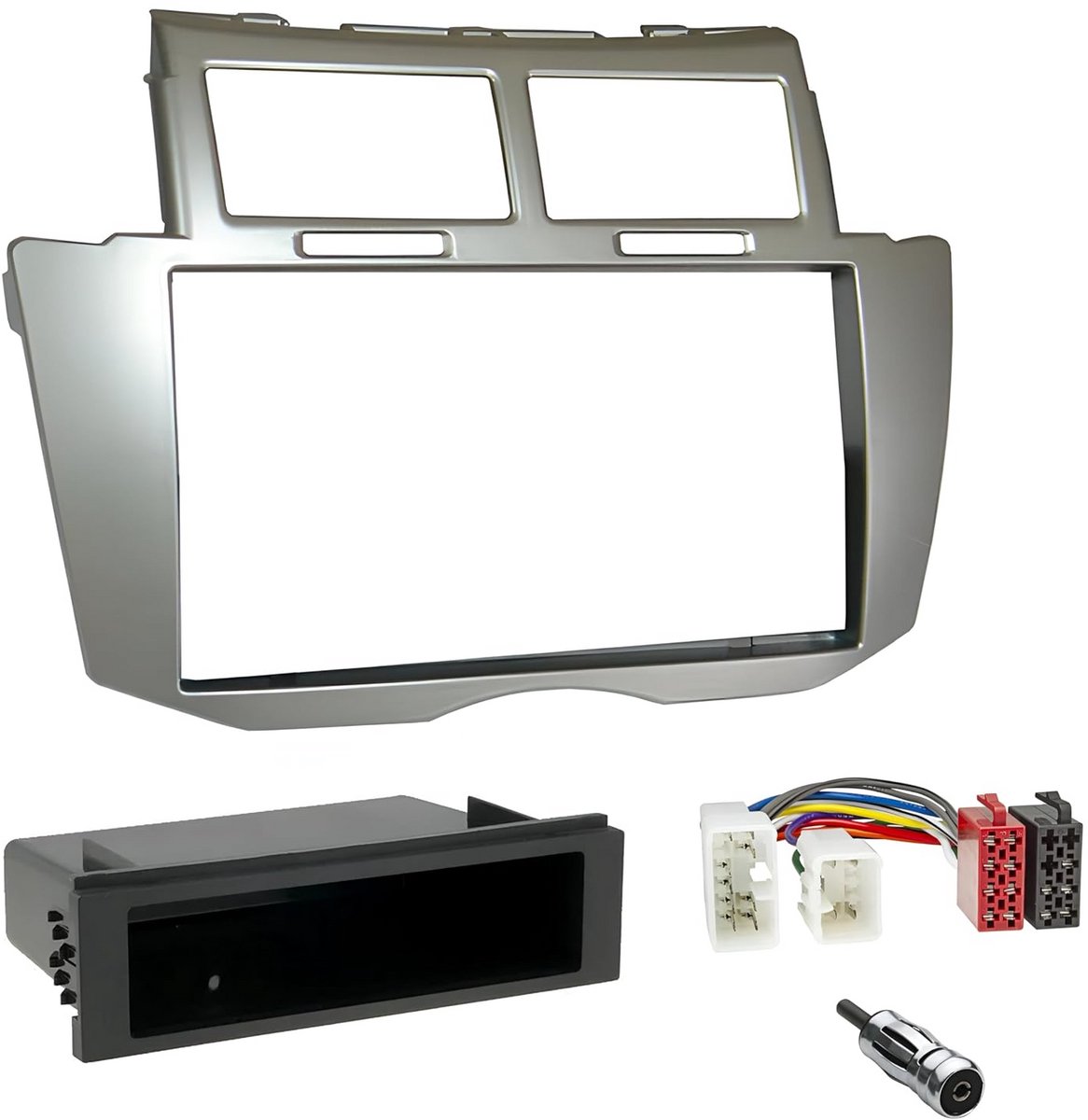 Montageset Autoradio Adapter 1 DIN/2 DIN voor Toyota Yaris 2005-2011