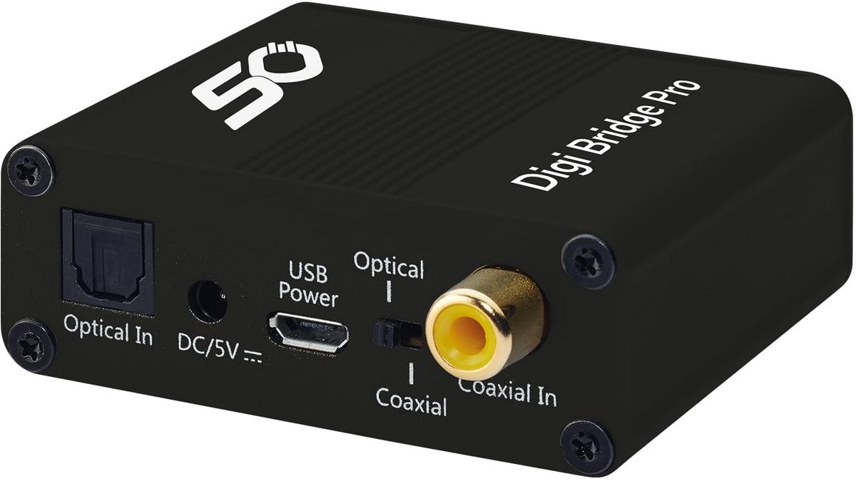 Digitale naar Analoge Audio Converter - Optisch/Coaxiaal naar RCA - Hoge Resolutie 192/24bit