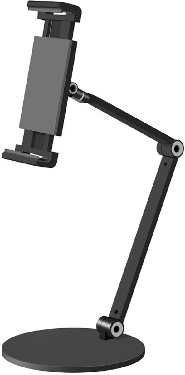 Tabletstandaard, in meerdere hoeken verstelbare tabletstandaard (zwart)