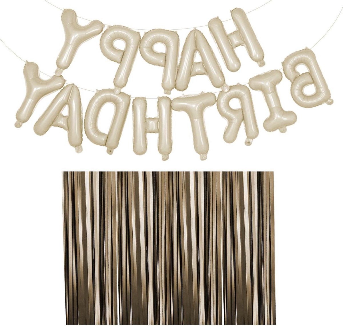 Letter Ballon Set met Kwastjes voor Verjaardag - Feestelijke Decoraties voor Partij Scènes
