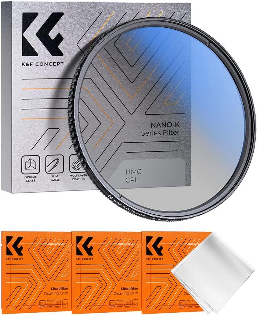 77mm Cirkulair Polarisatiefilter (CPL) voor Camera Lens - 18-Laags Nano Coating