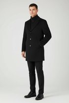 GENTS - Coat windvanger - Polyblend - Zwart - Maat 50/50