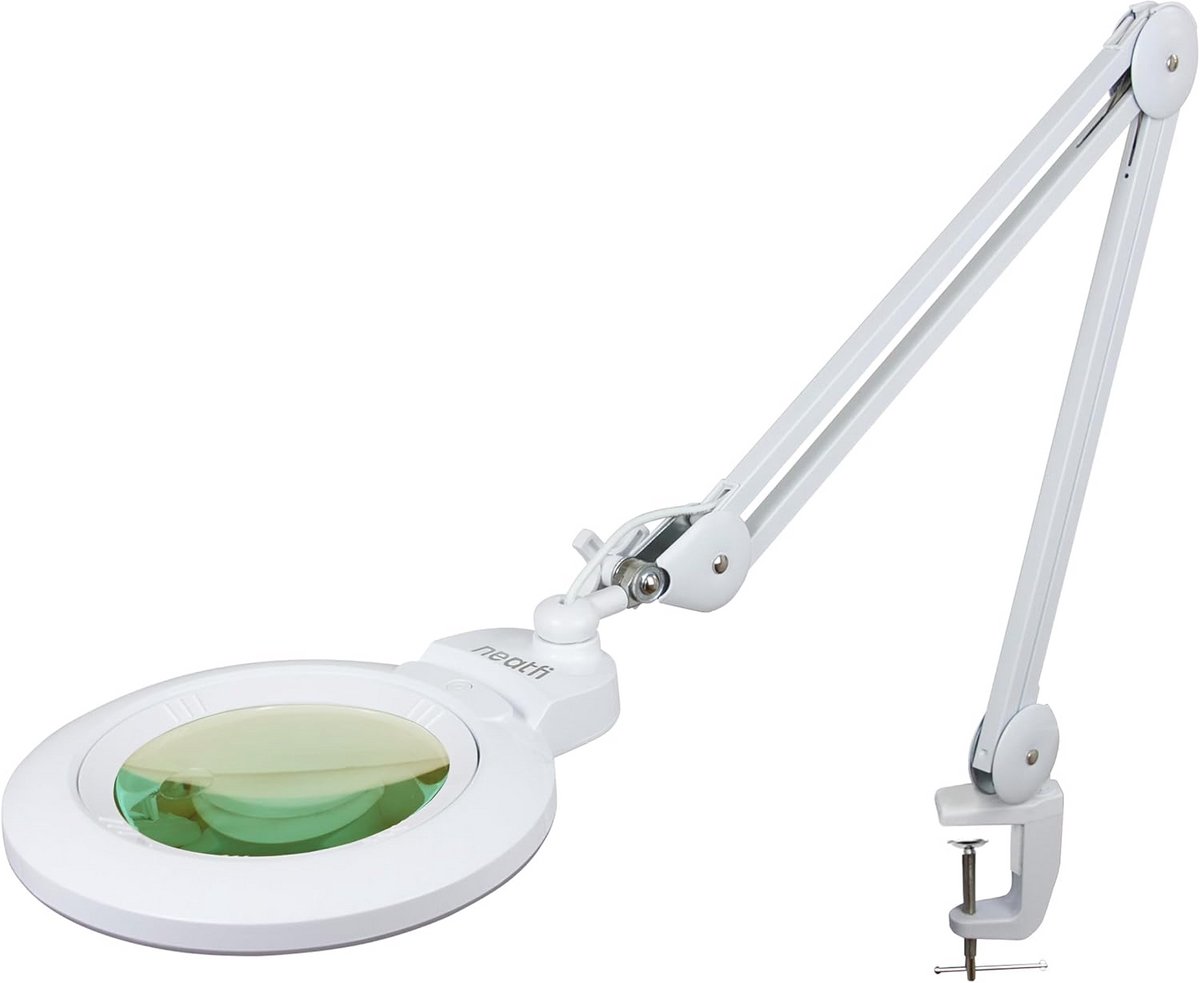 Vergrootlamp met Klem en Licht, Dimbare LED, 5D/20D Vergroting
