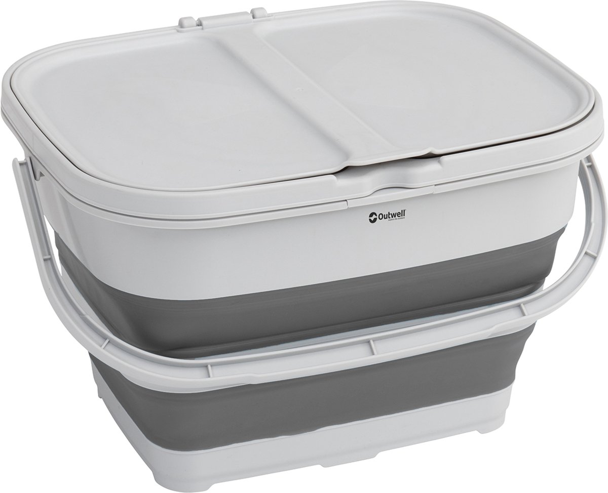 Outwell Collaps RecycleIt Afvalbak - Afvalemmers - Grey Mist