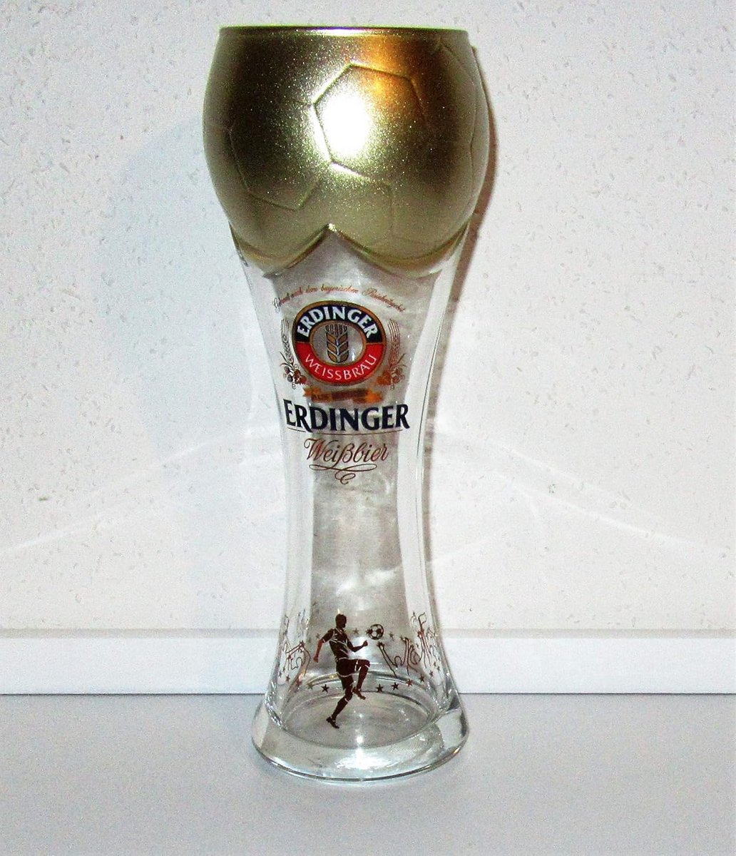Witbierglas / Weizenbierglas in Beker Vorm - Perfect voor Voetbalwedstrijden