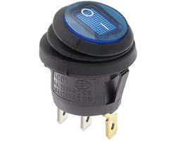 KCD1- Waterdichte ronde tuimelschakelaar 25 mm SPST 250V