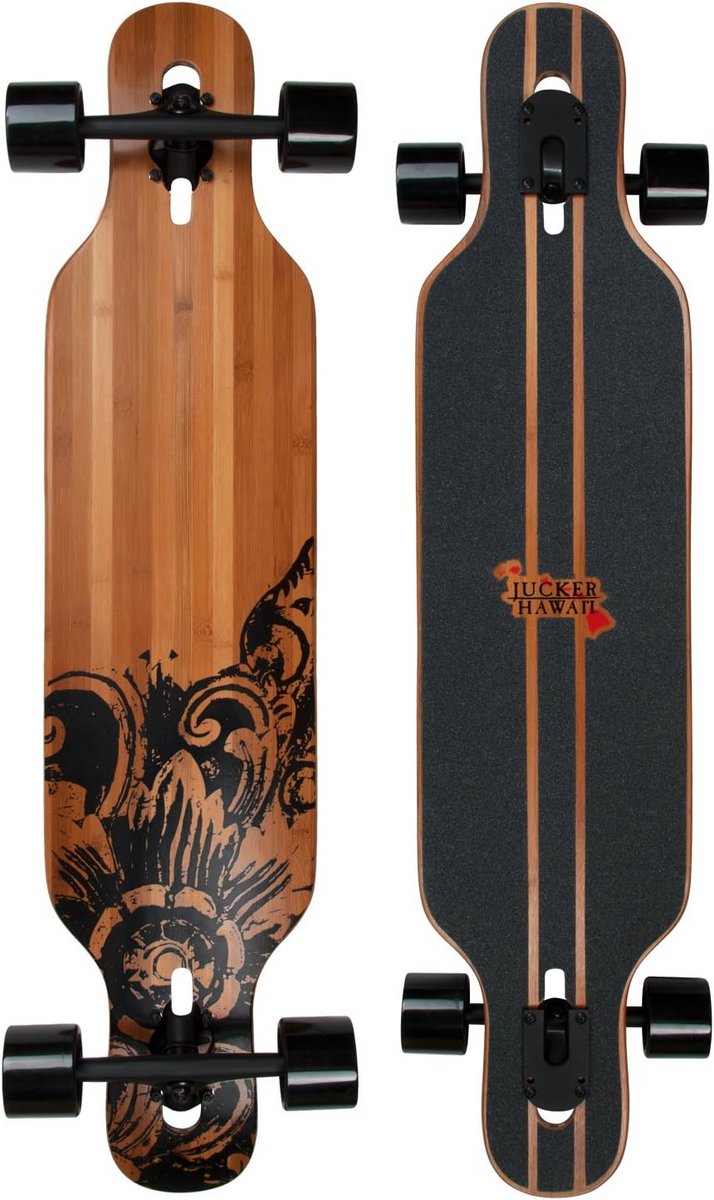 Longboard Allround Flexibel Rijcomfort Carven Cruisen Drop Through Asmontage