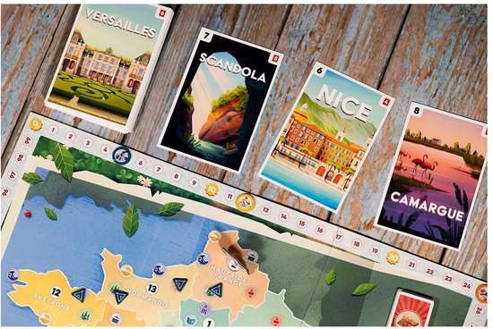 999 Games - Postcards - Strategisch Bordspel - Met een solo variant - Hop! Op de fiets spel!