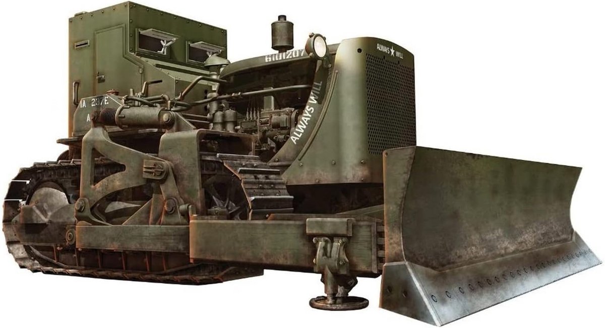 Gepantserde Bulldozer Modelbouwkit 1:35 - US Militaire Constructie Voertuig