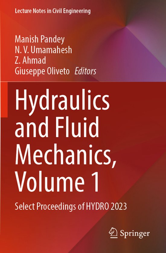 Lecture Notes in Civil Engineering547- Hydraulics and Fluid Mechanics ...