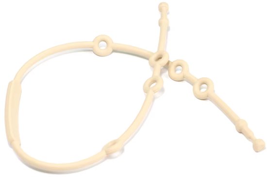 Verstelbare Siliconen Baby Koorden - Speenkoord - Set van 4 (Roestbruin, Roze, Donkerroze, Beige) - 52 cm - voor Speen, Bijtring of Speelgoed - BPA-vrij, Vaatwasser- & Uitkookbaar - 52 cm van Merkloos — afbeelding 5