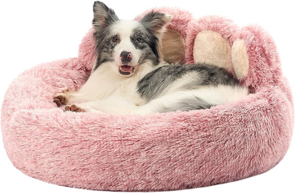 Rond Kalmerend Huisdierbed in Pootvorm voor Middelgrote Honden en Katten