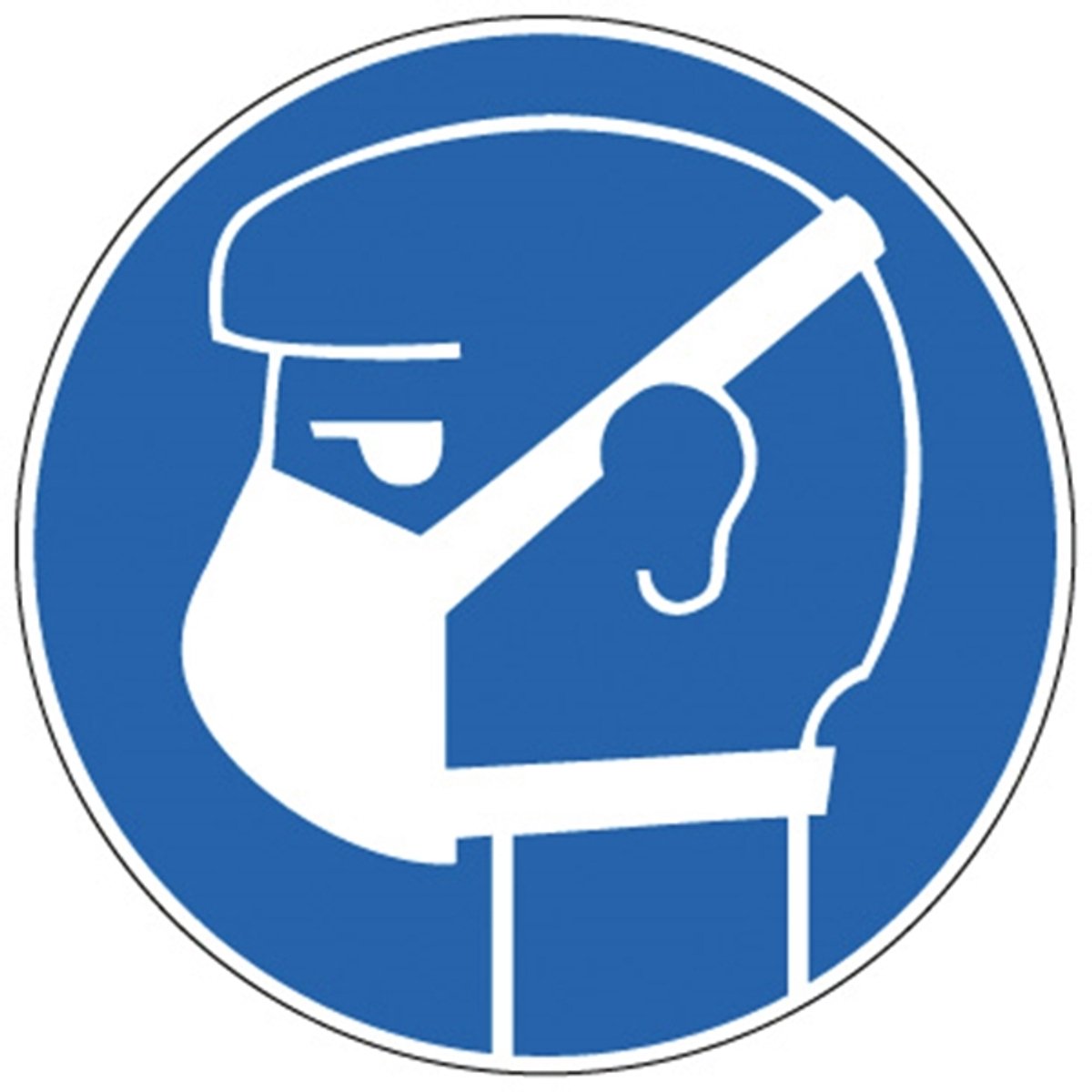 Picto Stofmasker Verplicht Sticker 90 Mm 800213