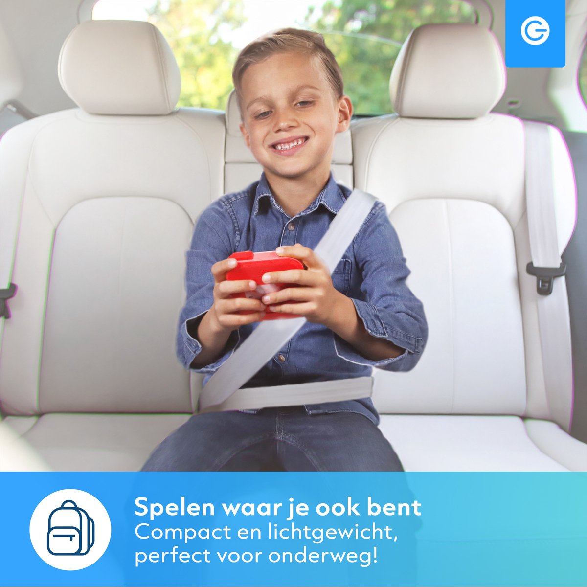 Silvergear Boter Kaas en Eieren Spel 3-in-1 - Whack A Mole - Tic Tac Toe - Memory Spelletjes - Reisspelletjes Kinderen - Educatief Speelgoed - Reisspellen - Cadeau voor Jongens en Meisjes - Vakantie Vliegtuig / Auto - Reizen - 6, 7, 8+ Jaar - Blauw — afbeelding 3