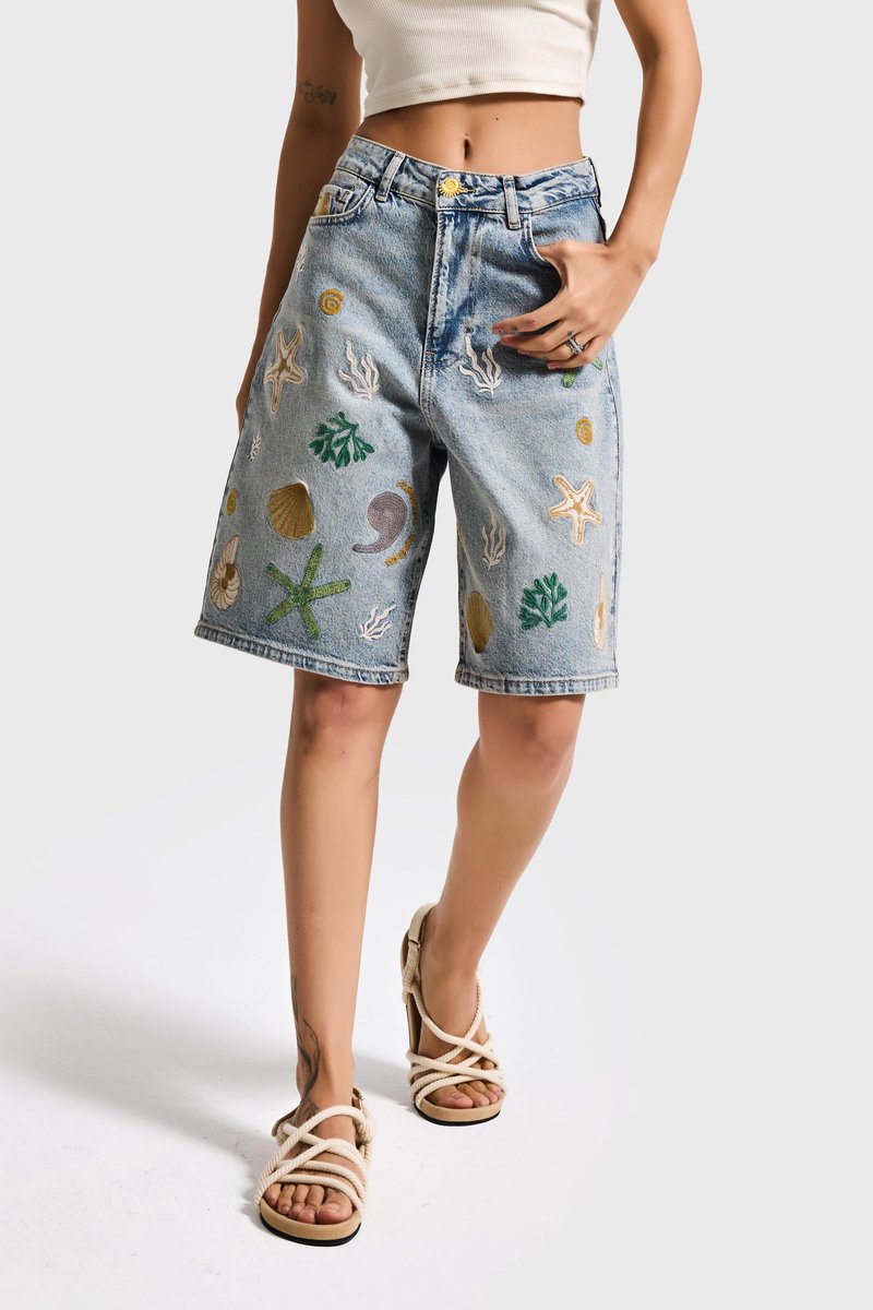 It's Basic - BERMUDA DENIM SHORT