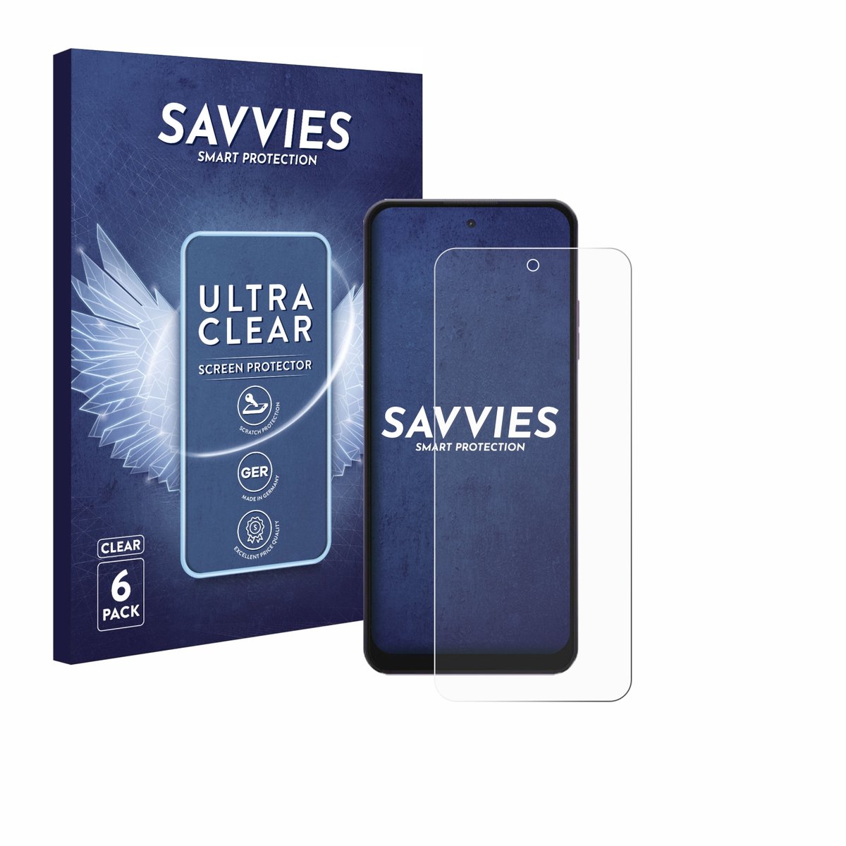Savvies - Screenprotector voor Hotwav Note 13 Max - Folie Beschermfolie transparant 6 Stuks