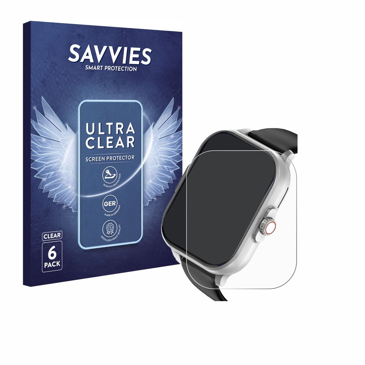 Savvies - Screenprotector voor YYKY E02 2.01" - Folie Beschermfolie transparant 6 Stuks