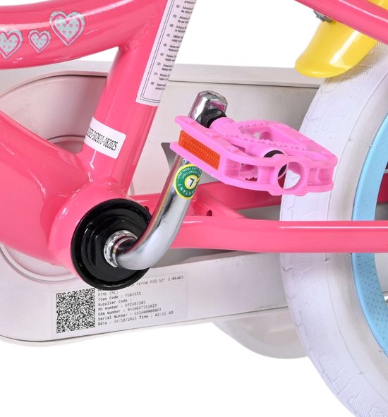 Peppa Kinderfiets - Meisjes - 12 inch - Roze van Merkloos — afbeelding 5