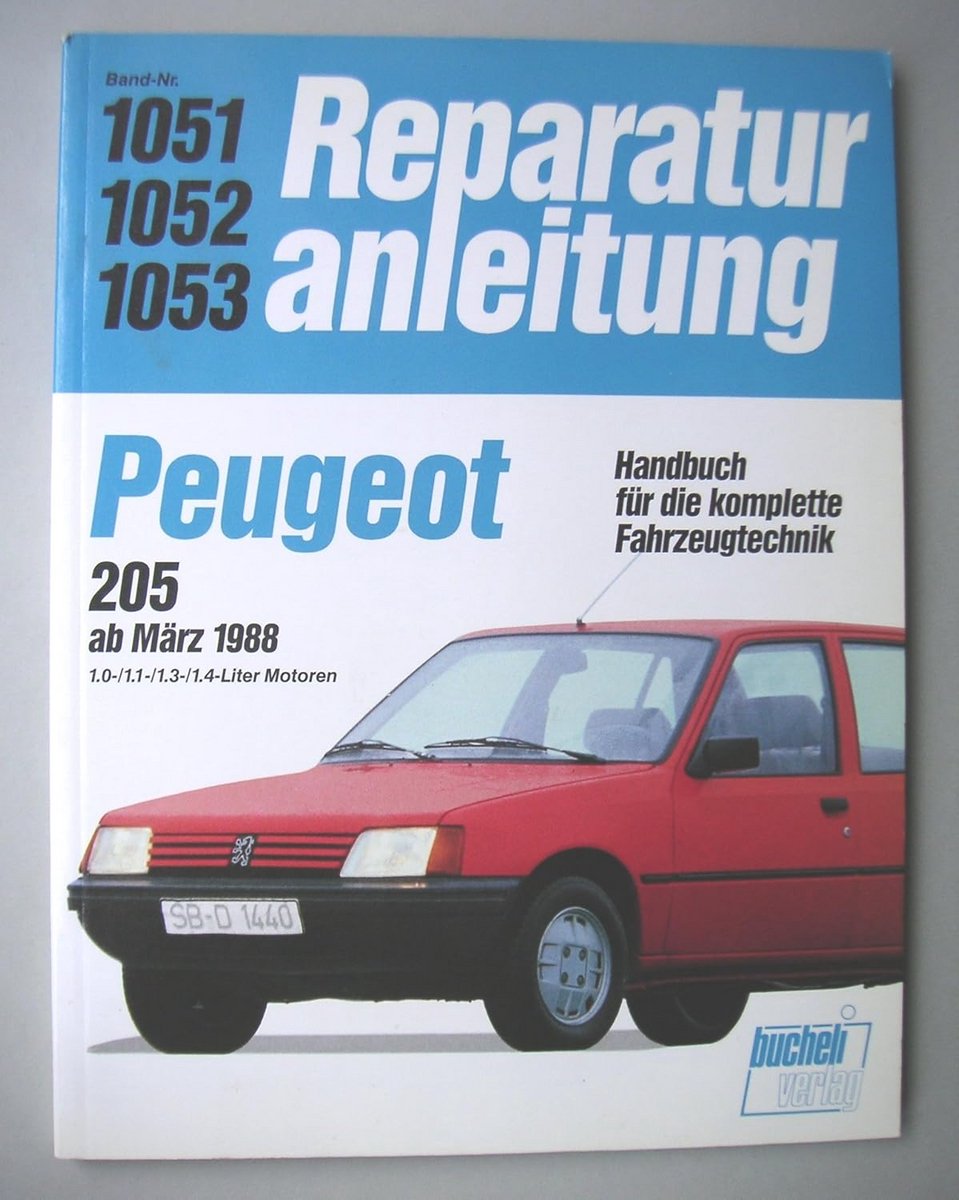 Werkplaatshandboek Peugeot 205 Vanaf 09/1982 met 1.0 t/m 1.4 Litermotoren