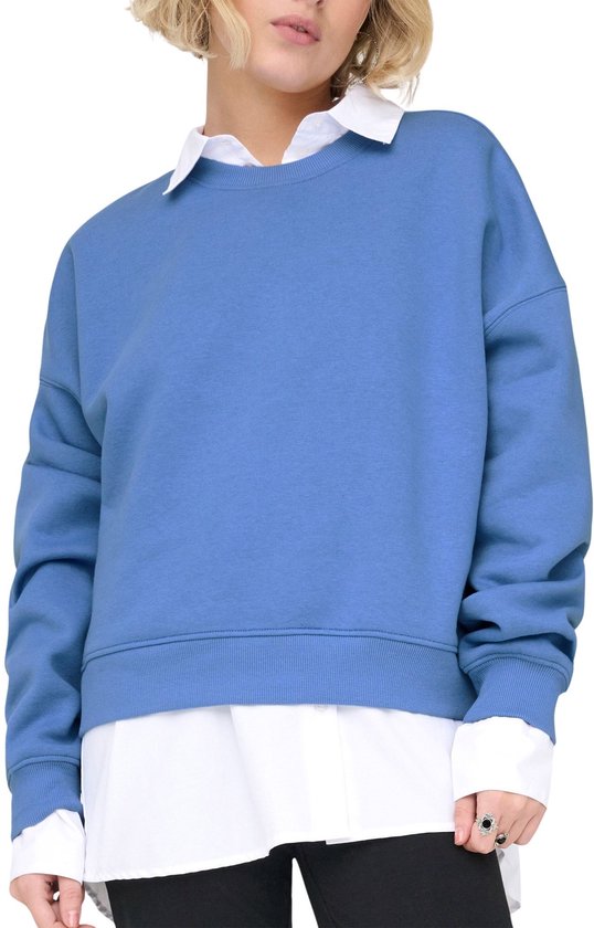 Only Trui Onlbest Life L/s Crew Neck Swt Noos 15338727 Ultramarine Dames Maat - M