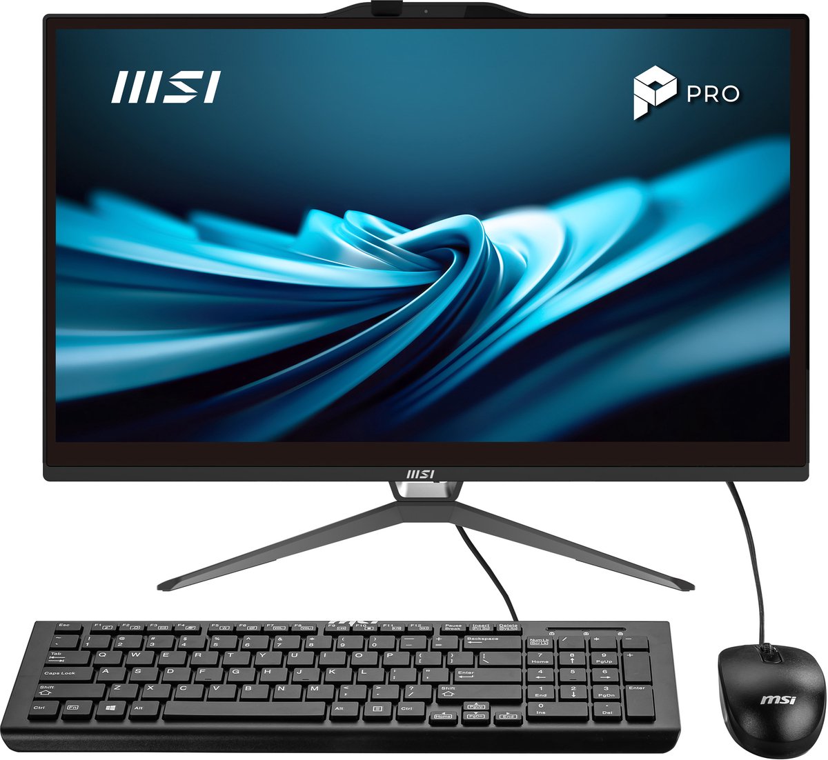 MSI Pro AP222T 14MA-613EU Intel® Core™ i3 i3-14100 54,6 cm (21.5"") 1920 x 1080 Pixels Touchscreen Alles-in-één-pc 8 GB DDR4-SDRAM 512 GB SSD Windows 11 Home Wi-Fi 5 (802.11ac) Zwart