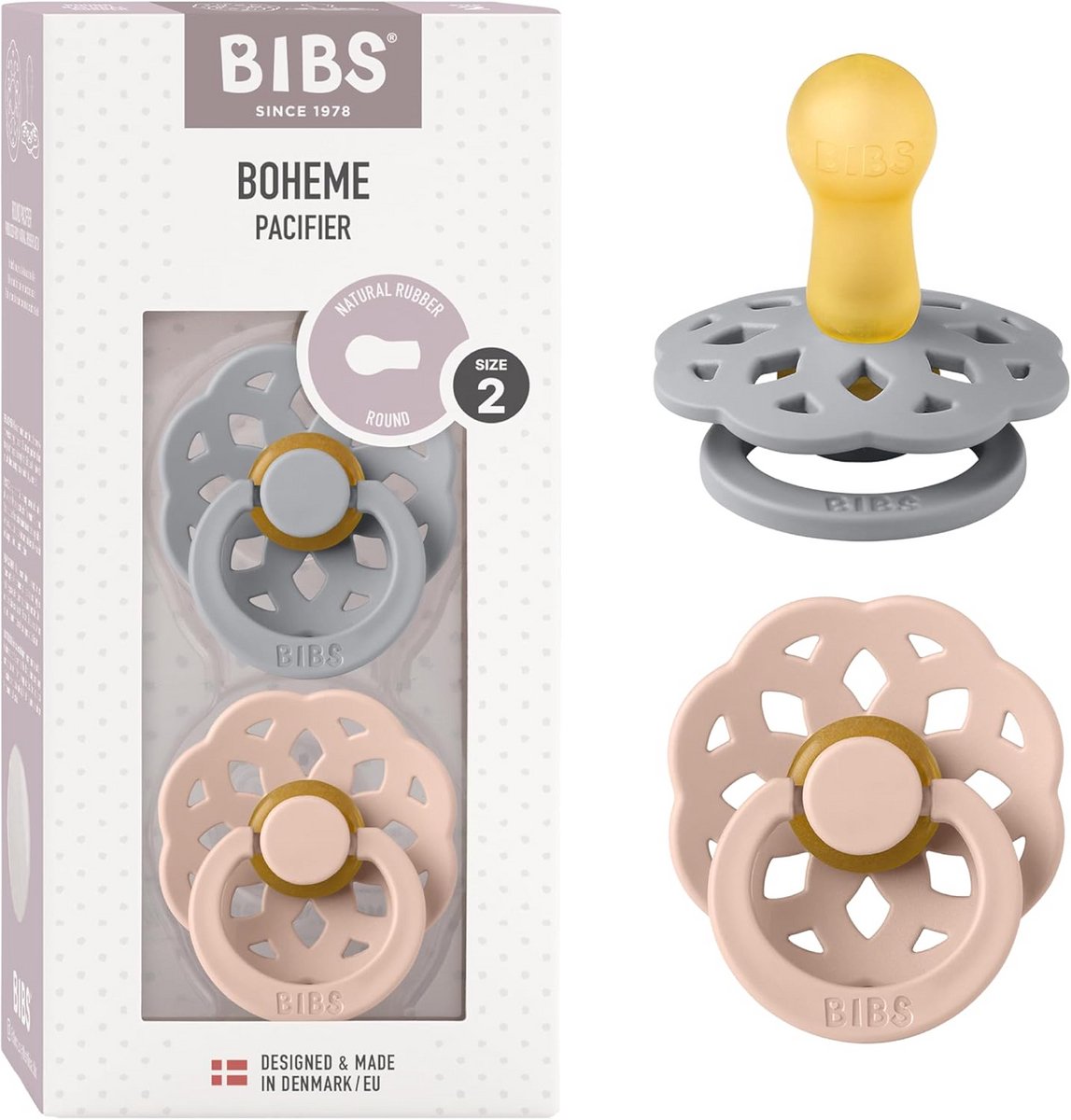 Set van 2 Ronde Speentjes voor Baby's 6-18 Maanden