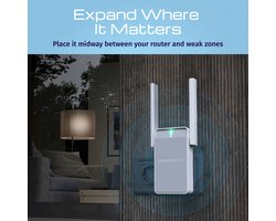 KEENETIC - Buddy 5 - (KN-3311) - AC1200 - Wi-Fi Extender - Mesh - 1 poort - 100 Mbit/s,