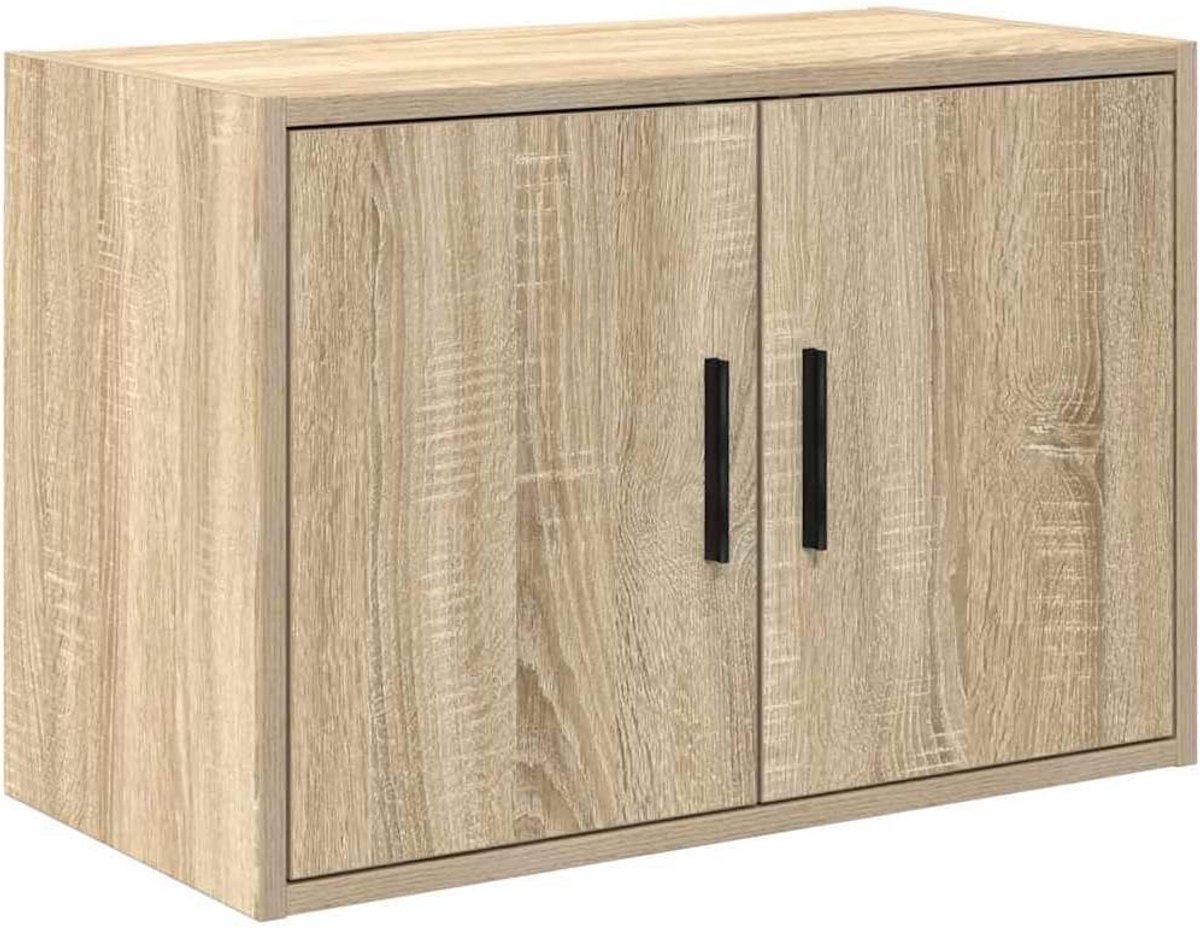 Wandkast Garage Opslagkast Sonoma Eiken Hout - Compacte Werkplaats Organizer