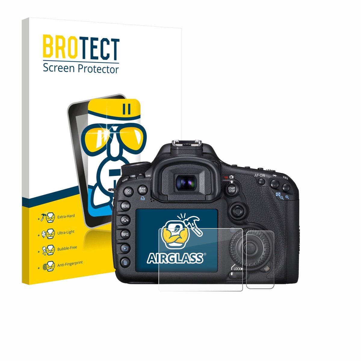 Screenprotector voor Canon EOS 7D Beschermglas transparant