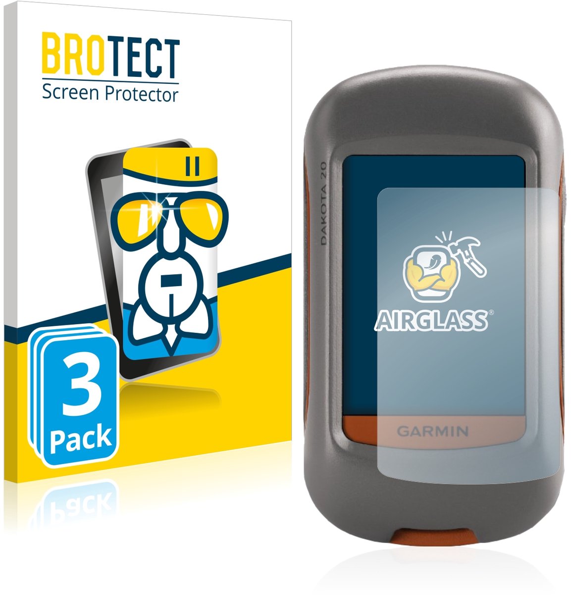 Screenprotector 3 Stuks voor Garmin Dakota 20 Beschermglas transparant