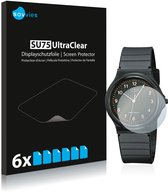 Savvies - Film de protection d'écran pour Casio Unisex MQ-24 - Film protecteur transparent (6 pièces)