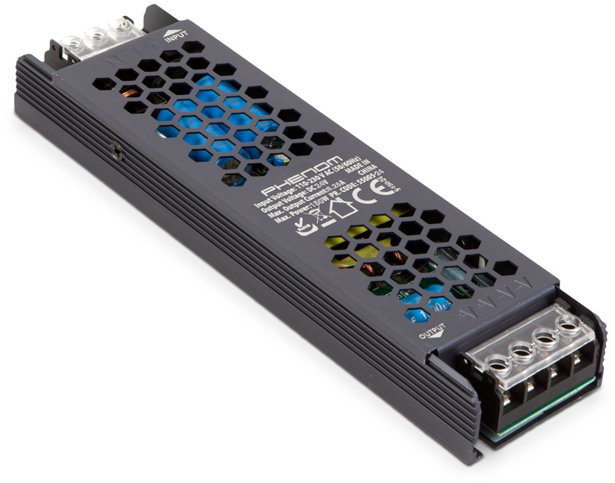 LED Voeding – Trafo – Voor o.a. LED Strip - Gestabiliseerde Netwerkvoeding Transformator 24V DC 6,25A - 150W - Geschikt voor LED-Verlichting en Industriële Toepassingen [55005-24]