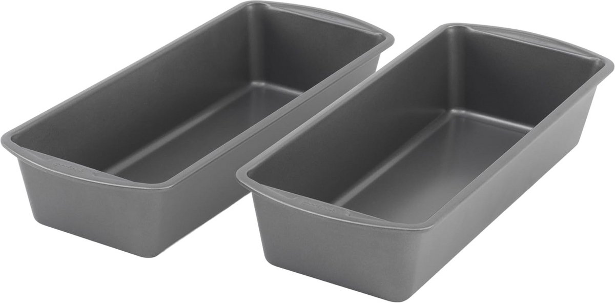 Set van 2 Extra Grote Broodvormen 33x13 cm met Antiaanbaklaag