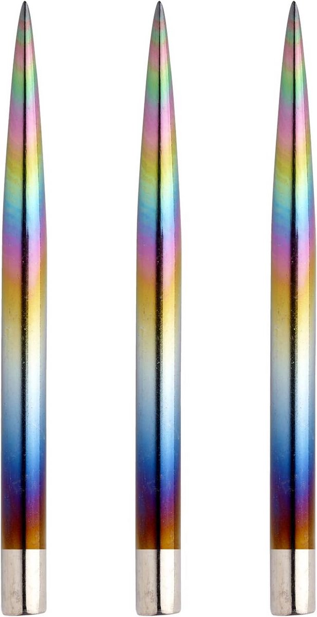 Dartpunten Set - 32mm - Regenboog Effect Coating - 9 Stuks