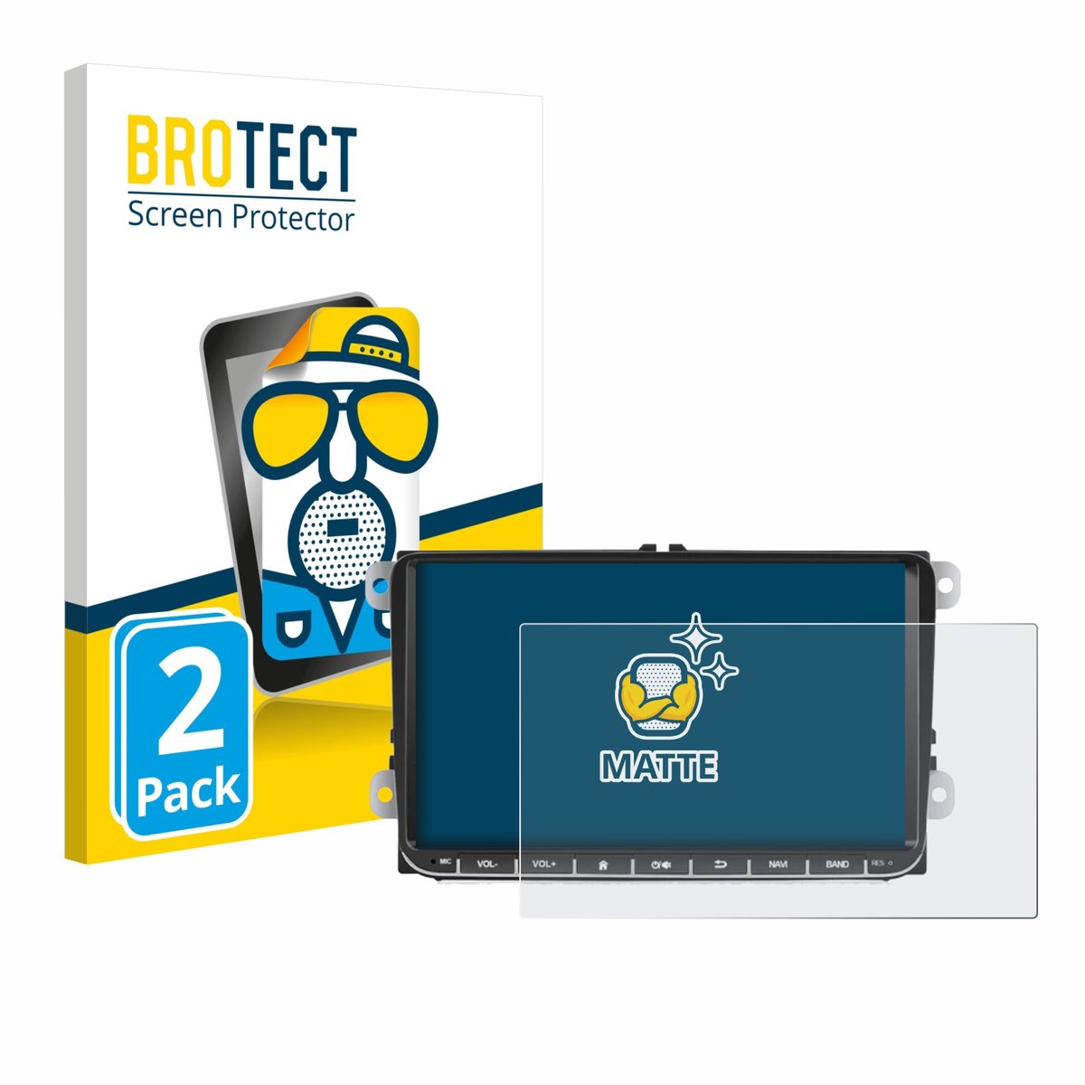 BROTECT - Screenprotector voor Essgoo AR9002 - Folie Beschermfolie matte 2 Stuks