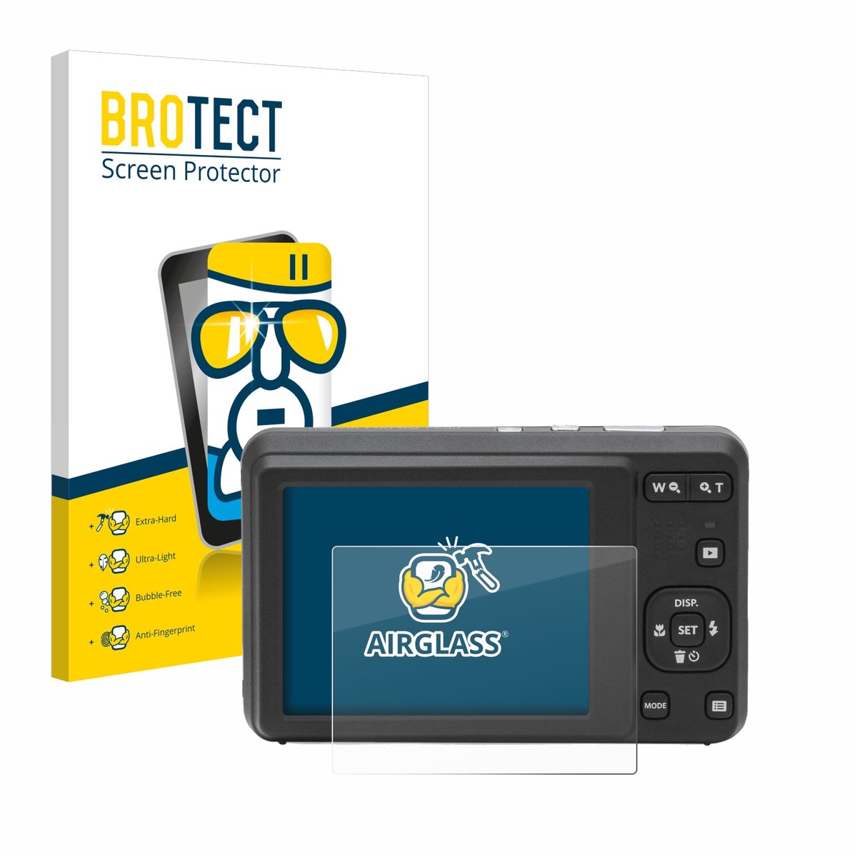 Screenprotector voor Kodak Pixpro FZ55 Beschermglas transparant