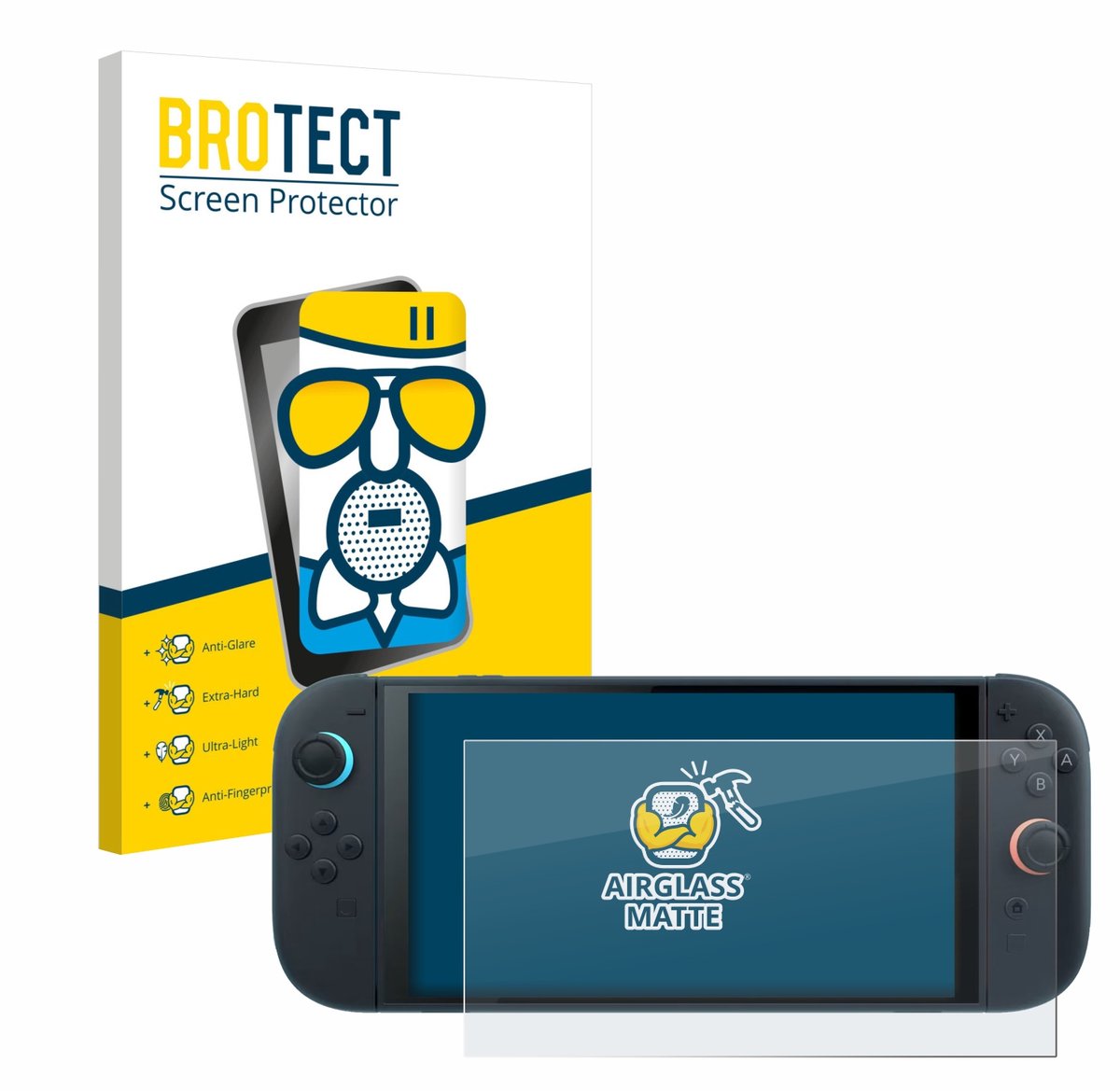 BROTECT - Screenprotector voor Nintendo Switch 2 - Folie Beschermfolie Beschermglas matte